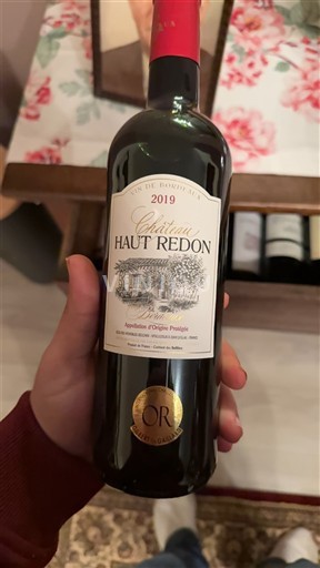 Bordeaux Château Haut Redon 2019