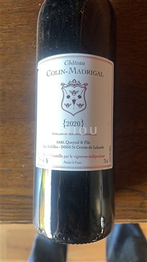 Bordeaux Château Colin-Madrigal 2020