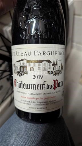 Lugina e Ronës Châteauneuf-du-Pape Château Fargueirol 2019