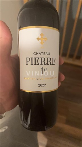 Vin Rouge sec Château Pierre 1er 2022 France Bordeaux Saint-Émilion Grand Cru AOC Grand Cru