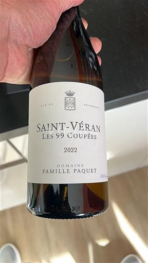 Burgundsko Saint-Véran Famille Paquet Les 99 Coupées 2022