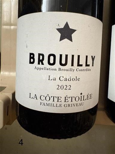 Beaujolais Brouilly La Côte Étoilée La Cadole 2022