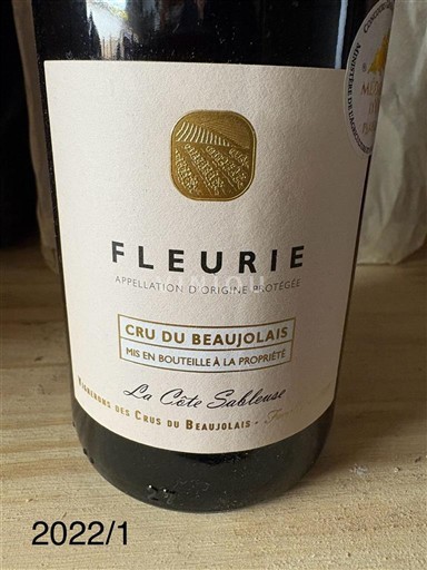 Beaujolais Fleurie La Côte Sableuse 2022