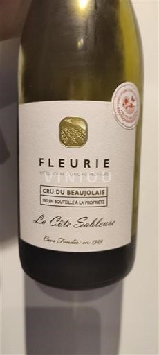 Beaujolais Fleurie La Côte Sableuse 2022