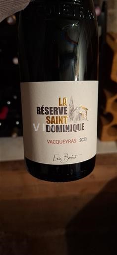 Thung lũng Rhône Vacqueyras La Réserve Saint Dominique 2023
