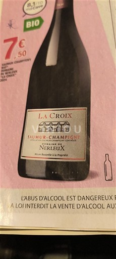 Vallée de la Loire Saumur-champigny Domaine Nerleux La Croix 2024