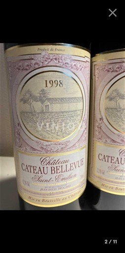 Bordeaux Saint-Émilion Château Bellevue 1998