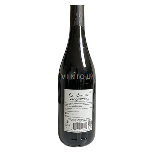 Vin Rouge sec Les Sorcières Terranea 2023 France Vallée du Rhône Vacqueyras AOC