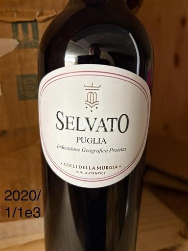 Puglia Không được chỉ định Colli della Murgia Selvato 2020
