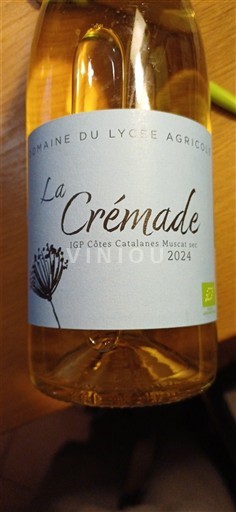Languedoc ja Roussillon Katalonianrinteet Domaine Lycée Agricole de Rivesaltes La Crémade, muscat sec 2024