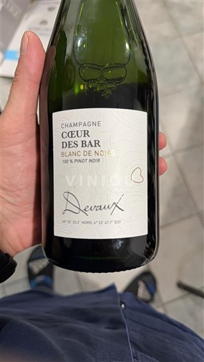 Champaña Champán Devaux Cœur des Bar Blanc de Noirs Sin añada