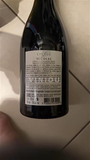Лангедок та Руссійон Каталонські схили Domaine Lafage Nicolas 2022