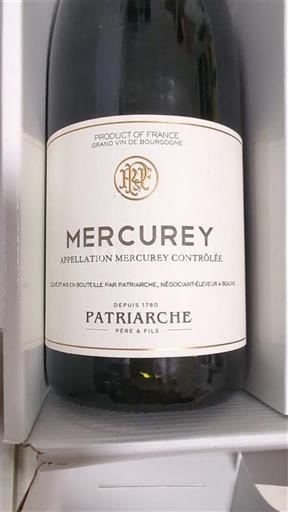 Bourgogne Mercurey Patriarche Père & Fils 2020