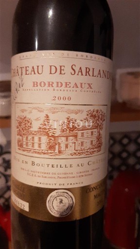 Bordeaux Château Sarlande 2000