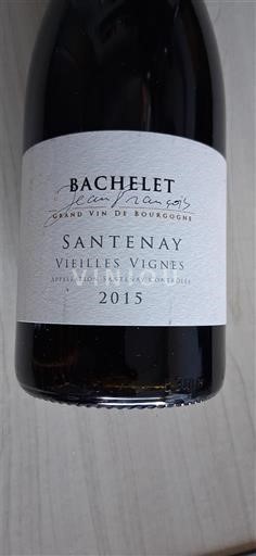 Bourgogne Santenay Bachelet Vieilles Vignes 2015