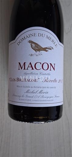 Burgundy Mâcon and Mâcon-Villages Domaine Merle Clos Bretagne 2017