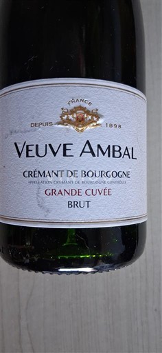 Vin Effervescent Blanc brut Grande Cuvée Veuve Ambal Non millésimé France Bourgogne Crémant-de-bourgogne AOC methode_traditionnelle