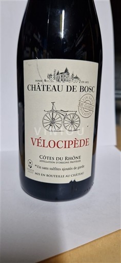 Rhône-dalen Côtes-du-Rhône Château Bosc Vélocipède 2022