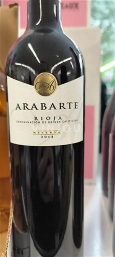 La Rioja Rioja Abarte Reserva 2014
