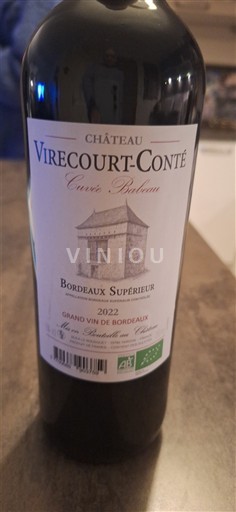 Bordeaux Bordeaux Supérieur Château Virecourt-Conté Bateau 2022