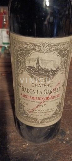 Bordeaux Saint-Émilion Grand Cru Grand Cru Château Badon La GarelLE 1993