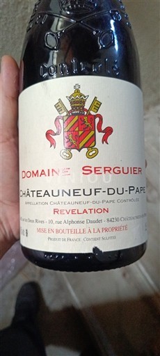 Rhônevallei Châteauneuf-du-Pape Domaine Serguier Révélation Niet-geïntegreerd