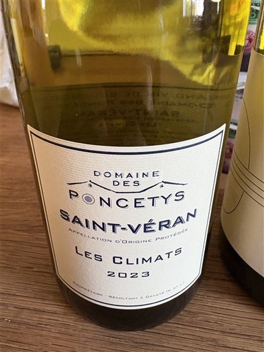 Bourgogne Saint-Véran Domaine Des Poncetys Les Climats 2023