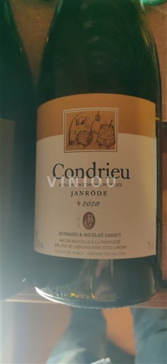 Thung lũng Rhône Condrieu Janrôde 2020