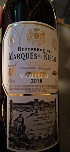 La Rioja Rioja Herederos del Marqués de Riscal 2018