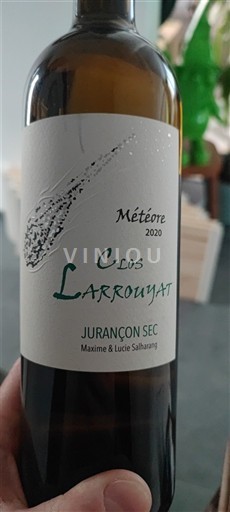 Sud-Ouest Jurançon Clos Larrouyat Météore 2020