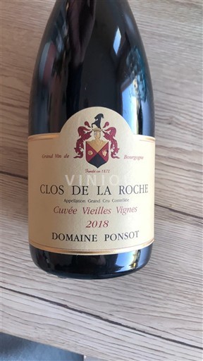 Borgonha Clos-de-la-roche Grand Cru Domaine Ponsot Vieilles Vignes 2018