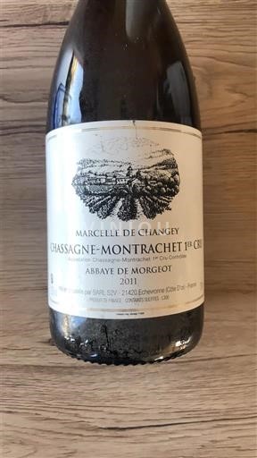 Borgonha Chassagne-Montrachet Premier Cru Marcelle de Changey Abbaye de Morgeot 2011