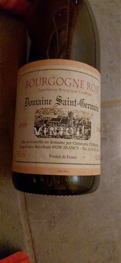 Bourgogne Bourgogne Hồng Domaine Saint-Germain 1999