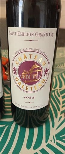 Bordeaux Saint-Émilion Grand Cru Grand Cru Château Galeteau 2022