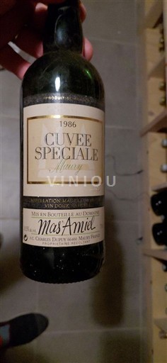 Roussillon Maury Mas Amiel Spéciale 1986