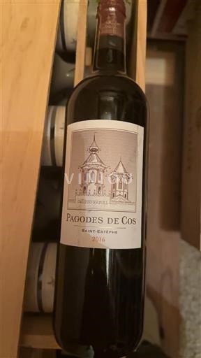 Bordeaux Saint-Estèphe Château Cos Estournel Les Pagodes de Cos 2016
