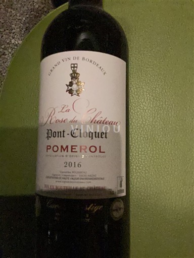 Bordeaux Pomerol Pont-Cloquet La Rose du Château 2016