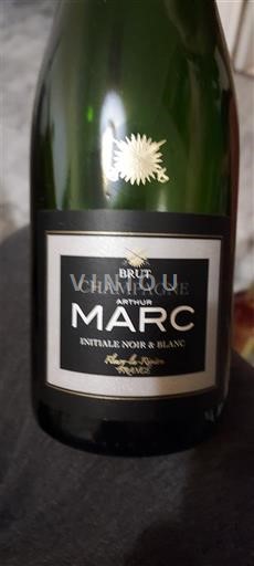 Šampanja Šampanjec Arthur Marc Initiale Noir & Blanc Neleten.