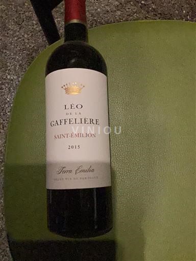 Bordeaux Saint-Émilion Léo de la Gaffelière Terra Evalia 2015