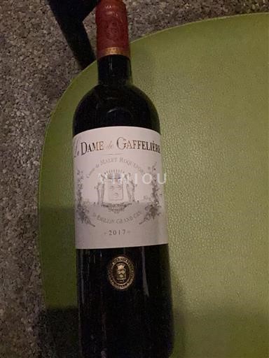 Bordeaux Saint-Émilion Grand Cru Grand Cru La Dame de Gaffelière 2017
