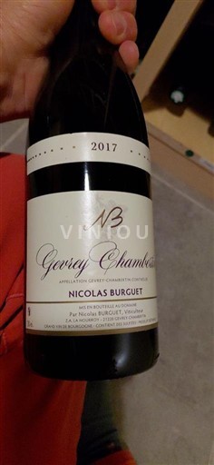 Bourgogne Gevrey-chambertin Nicolas Burguet 2017