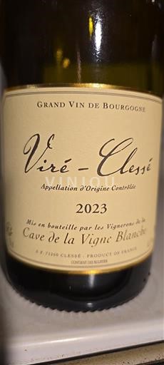 Bourgogne Viré-clessé Cave de la Vigner Blanche 2023
