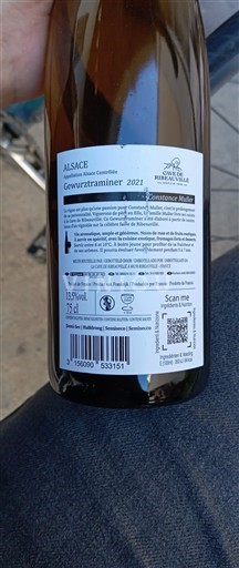 Alsasko Gewürztraminer Cave de Ribeauvillé Constance Muller 2021