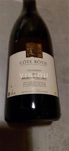 Rhônen laakso Côte-rôtie Bernard & Nicolas Garayt Valdebert 2013