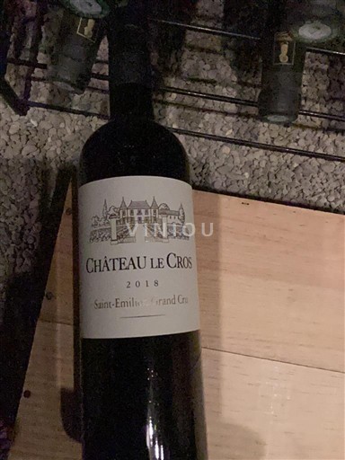 Bordeaux Saint-Émilion Grand Cru Grand Cru Château Le Cros 2018
