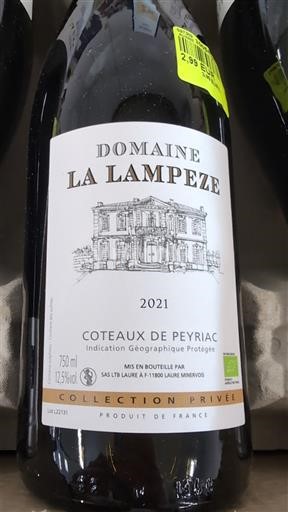 Languedoc ja Roussillon Peyriacin rinteet Domaine La Lampeze Collection Privée 2021