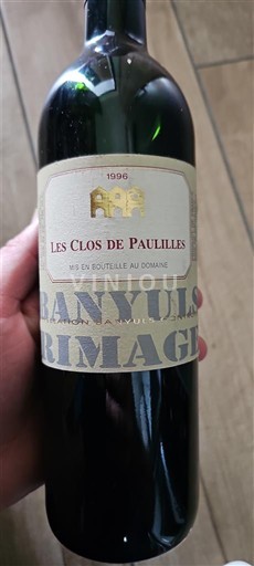 Roussillon Banyuls Les Clos de Paulilles Rimage 1996