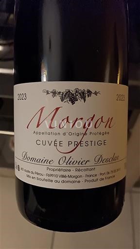 Beaujolais Morgon Domaine Olivier Desclas Prestige 2023