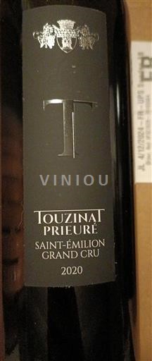 Bordeaux Saint-Émilion Grand Cru Grand Cru Touzina Prieuré 2020