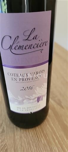Provence Coteaux Varois en Provence La Clemencière 2016